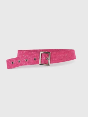 Ceinture de taille brillante pour femme | rose et scintillante | fait main en Fasodanfani - LUILA boucles large