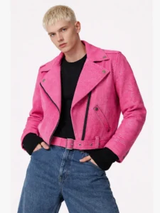 blouson perfecto métallisé - Blouson stylé fait main en France -LUILA