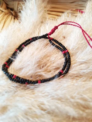 Cadeau bohème bracelet artisanal perles de rocailles - LUILA