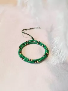 bracelet artisanal cadeau bohème, fait main en perles LUILA